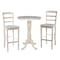 International Concepts Round 30 in Round Top Pedestal Table, 40.9 inH, Unfinished, 30 W, 30 L, 40.9 in H, Wood, Unfinished K-30RT-6B-2 - alternate 4
